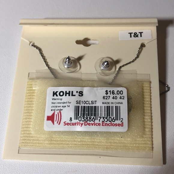 LC Lauren Conrad Silver Bow Necklace Earrings Set - Picture 8 of 8